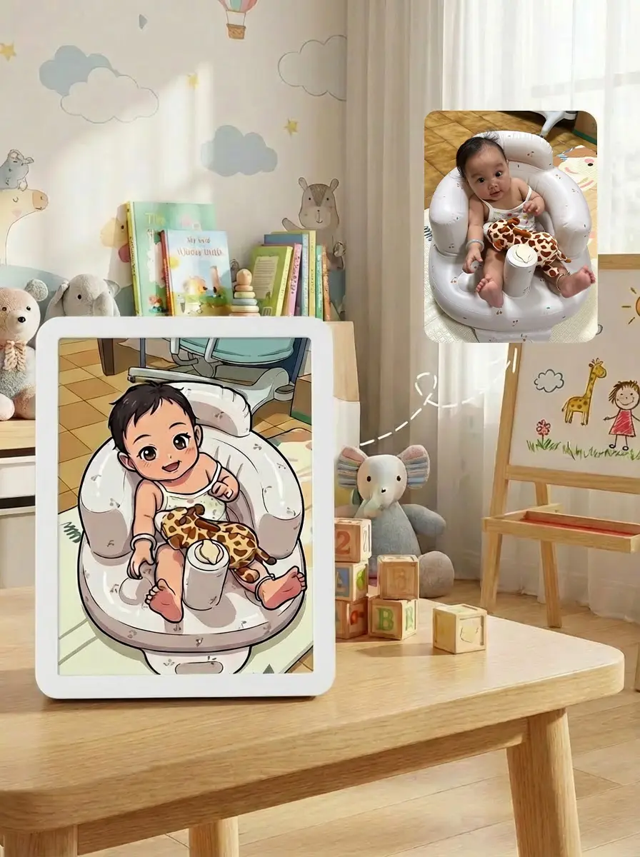 Custom Cartoon Photo Bluetooth Mirror Lamp Custom Cartoon Photo Bluetooth Mirror Lamp