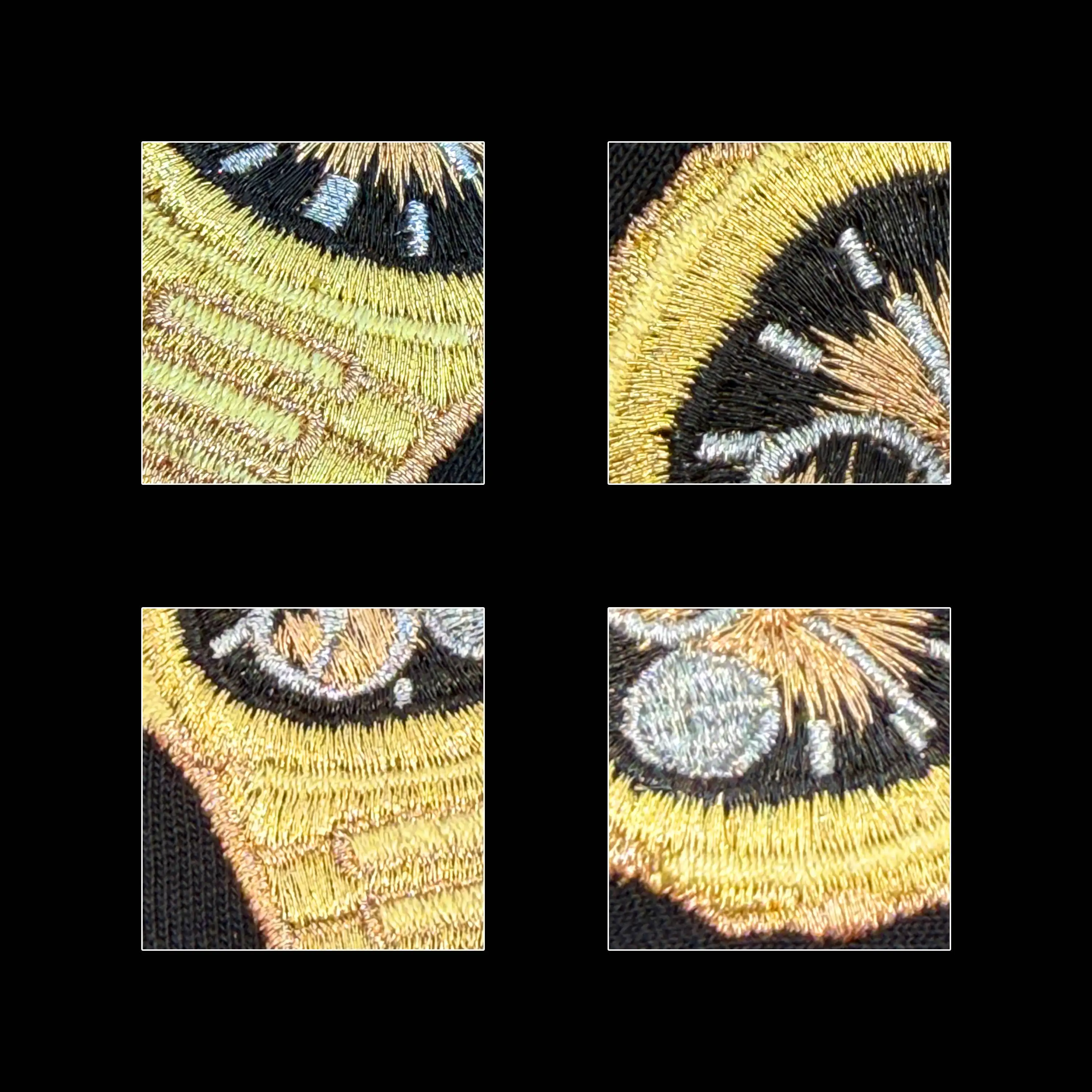 Heirloom – Shiny Reflective Embroidery - hover view Heirloom – Shiny Reflective Embroidery - hover view