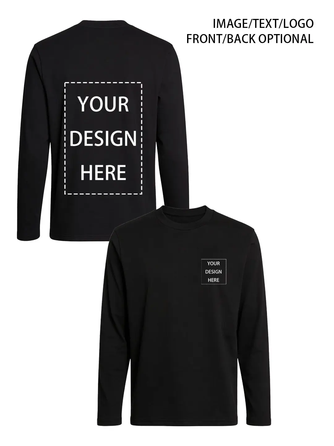 Classic Unisex Long Sleeve T-Shirt – Relaxed Fit - hover view Classic Unisex Long Sleeve T-Shirt – Relaxed Fit - hover view