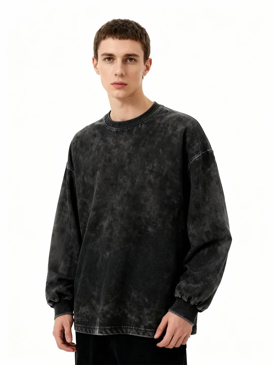 Unisex Oversized Vintage-Wash Long-Sleeve T-Shirt Unisex Oversized Vintage-Wash Long-Sleeve T-Shirt