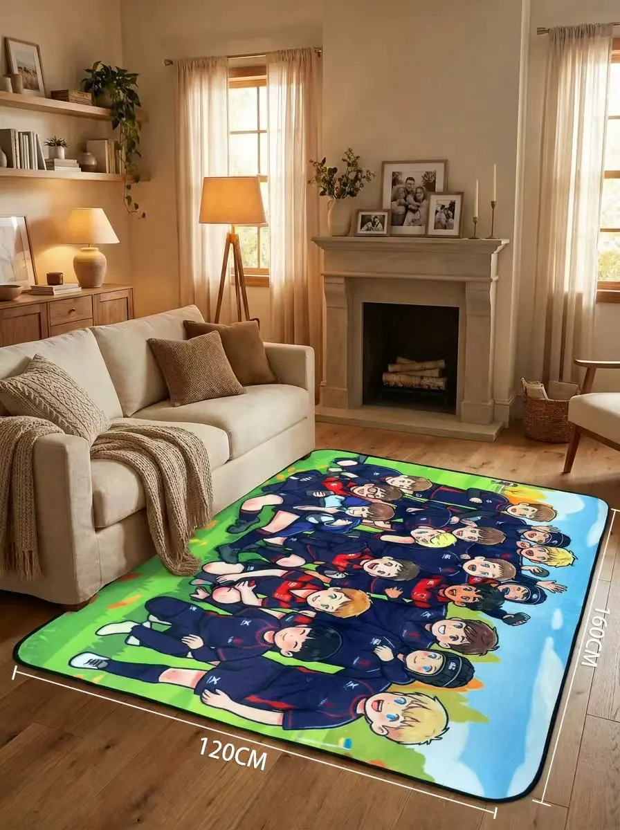 Custom Cartoon Photo Rug – Personalized Gift & Home Décor - hover view Custom Cartoon Photo Rug – Personalized Gift & Home Décor - hover view